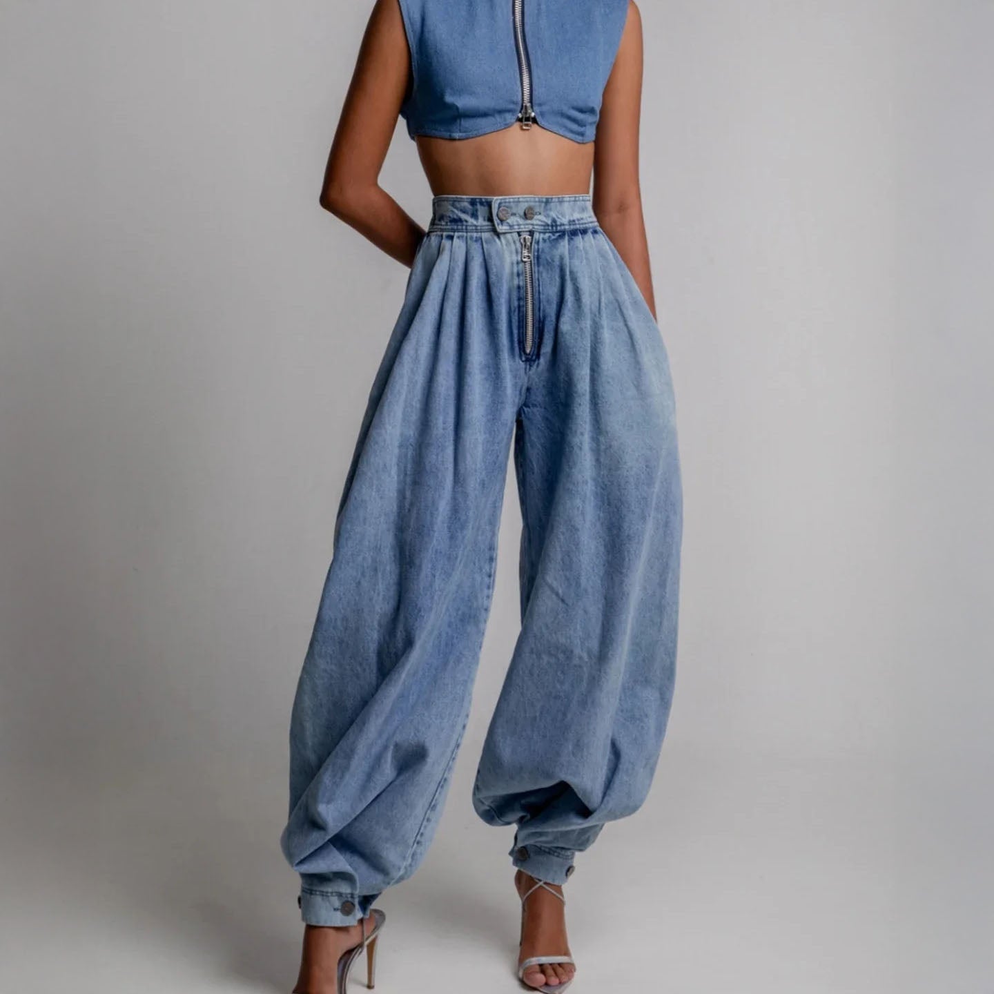 Alejandra | Pantalones vaqueros globo